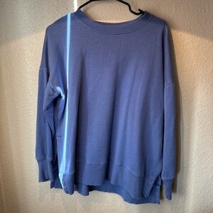 Aerie Women's Classic Blue Crew Neck Sweater